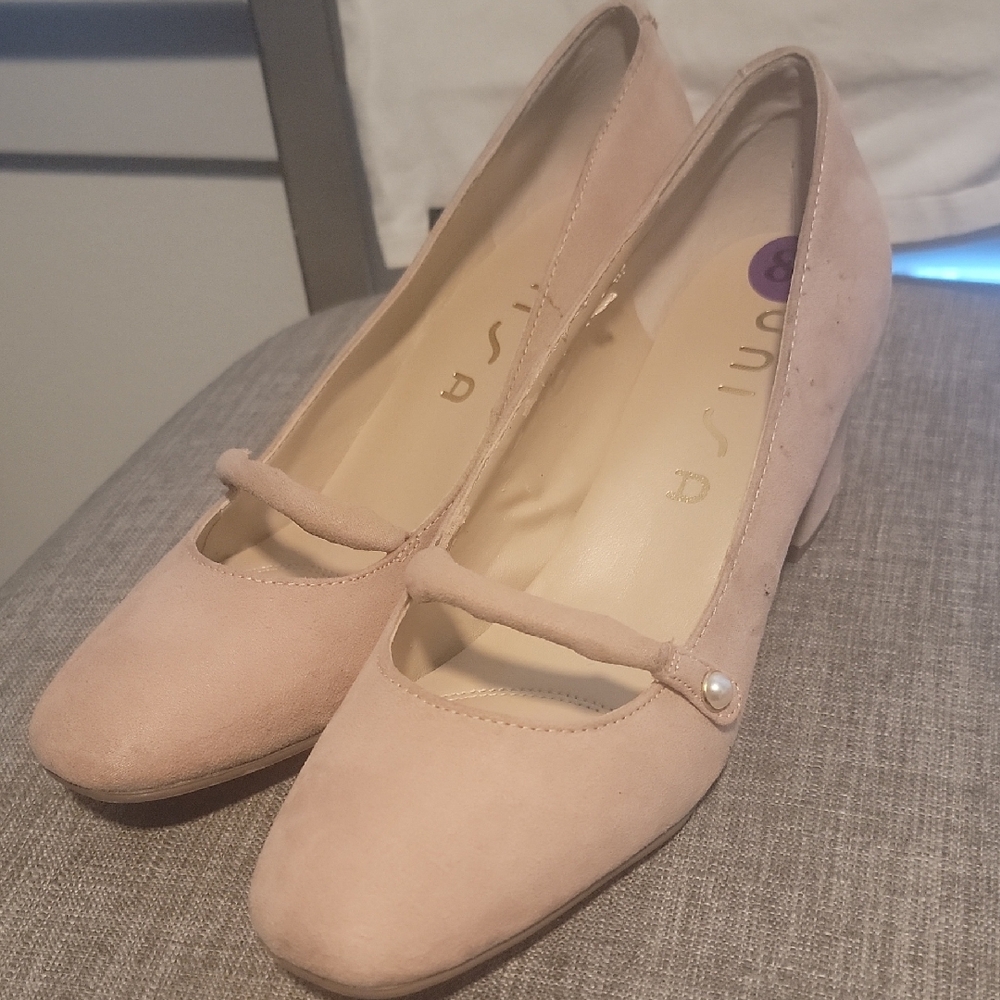 Unisa Blush Suede Heels